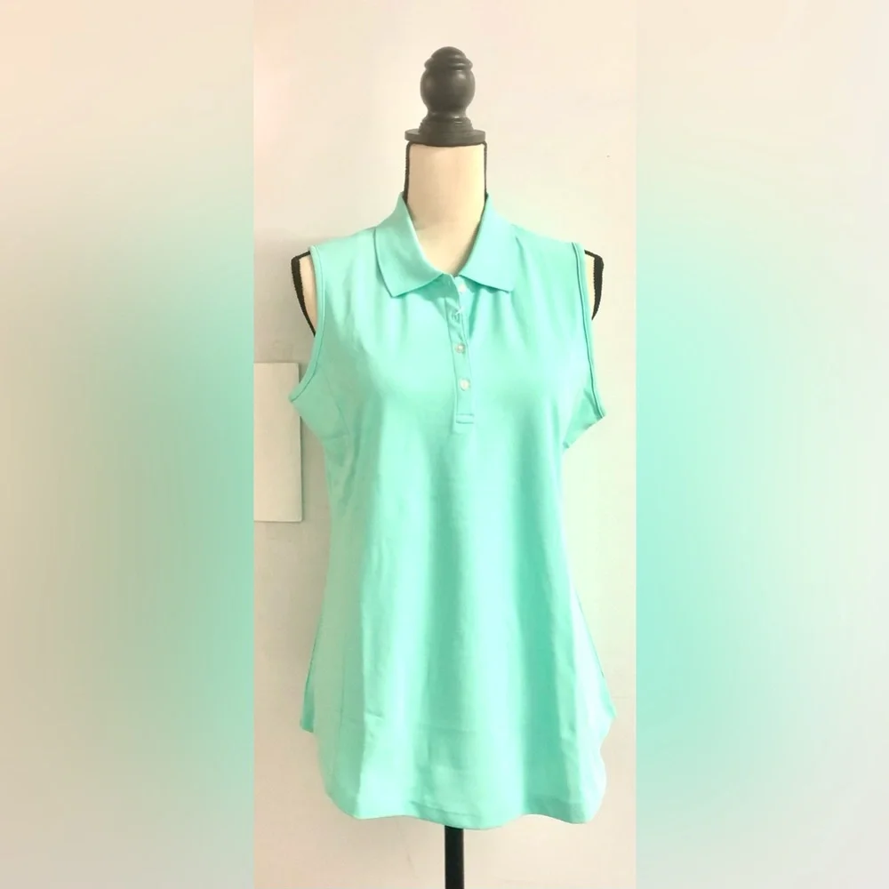 NWT Aqua Sleeveless Golf Shirt - Picture 2 of 10